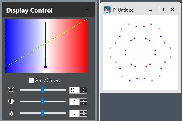 Pseudo color Blue-White-Red